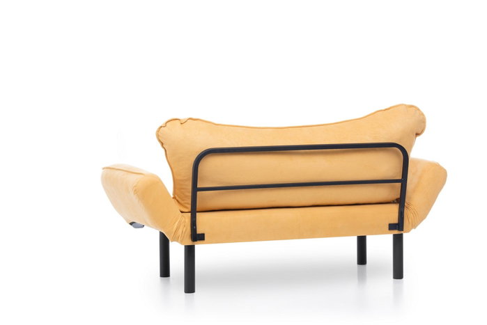 Atelier Del Sofa Chatto - Sofá-Cama de 2 Plazas Amarillo Mostaza